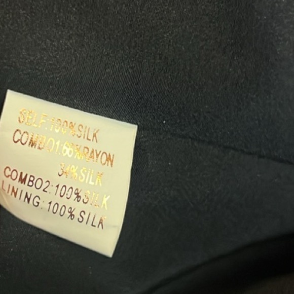 🎉Marchesa Notte,Silk Dress,Black,Ruffle Embellishment,Strapless,Stunning,Size 2 - Picture 7 of 14